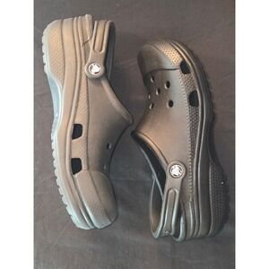 Crocs Men's Classic‎ Clogs Black Comfortable Slip On Sandals Size M8/W10